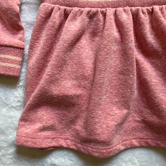 Joe Fresh 3T Long Sleeve Dress Pink Heathered Elastic Waist Kids Dress - Picture 16 of 16